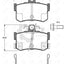 Remsa Brake Pads Rear Mg