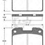Remsa Brake Pads Rear Mitsubishi