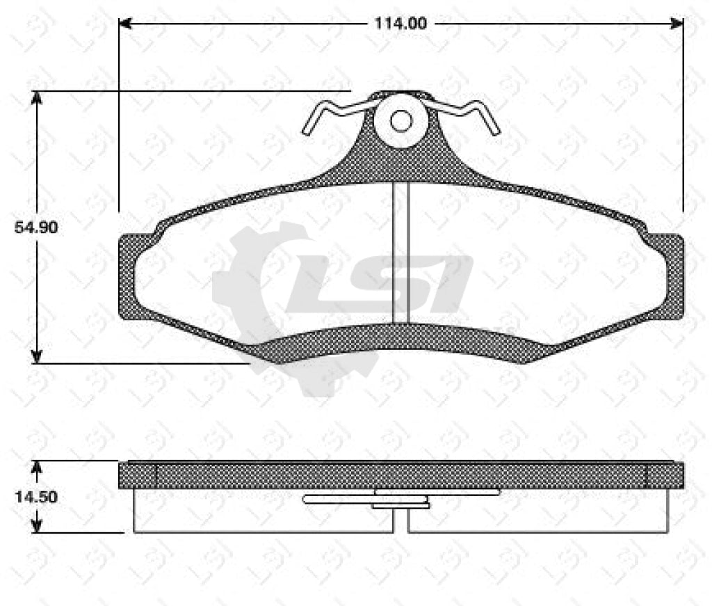 Remsa Brake Pads Rear Mitsubishi