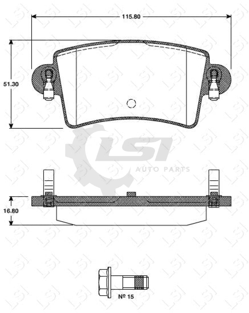 Remsa Brake Pads Rear Nissan/Holden/Renault