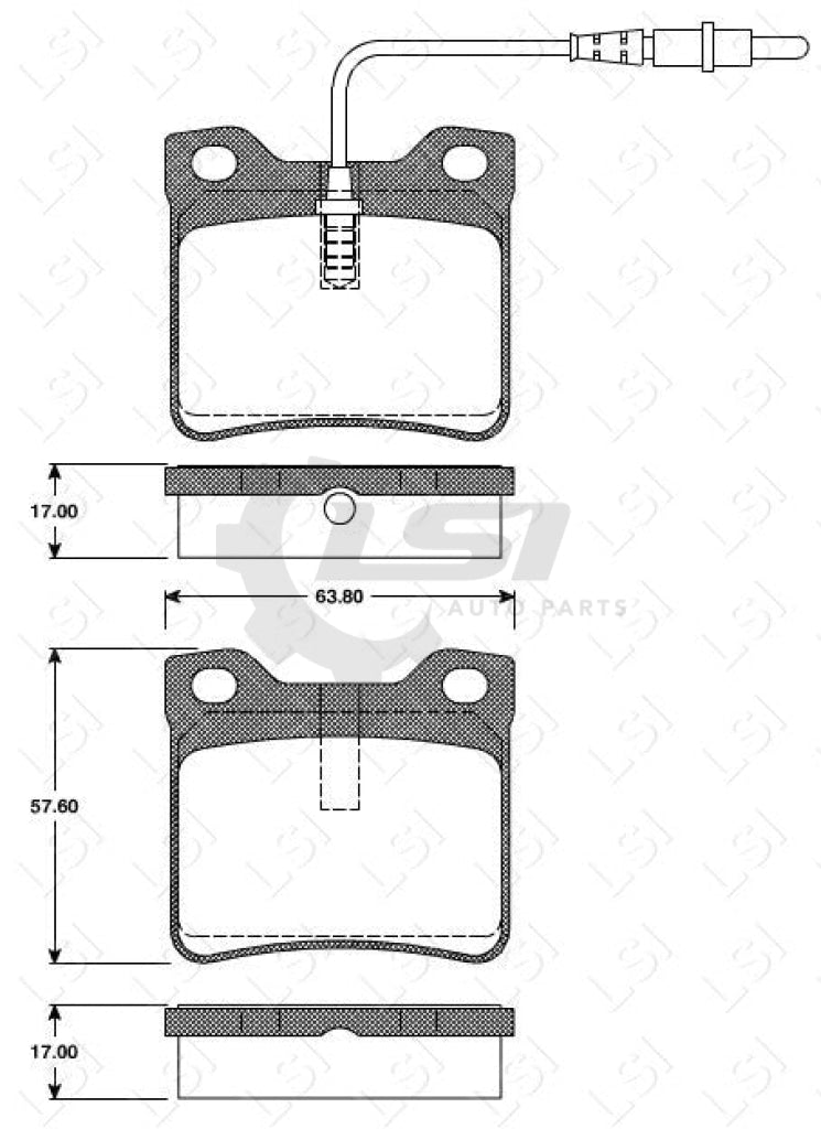 Remsa Brake Pads Rear Peugeot/Mercedes