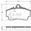 Remsa Brake Pads Rear Porsche