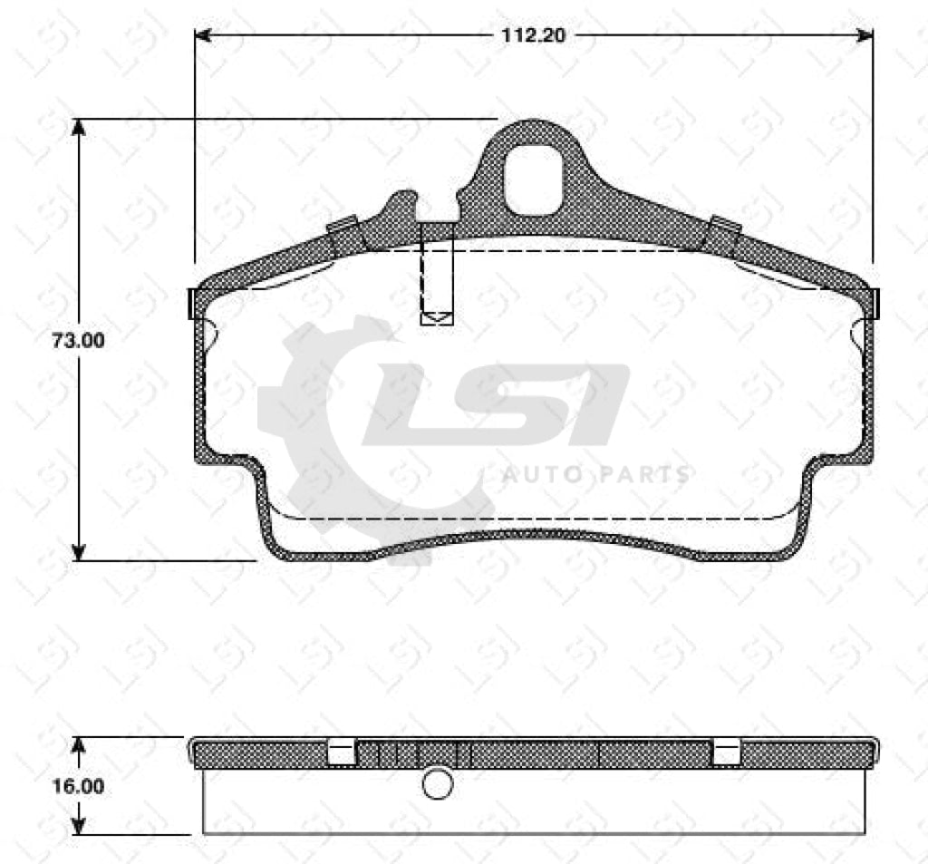 Remsa Brake Pads Rear Porsche