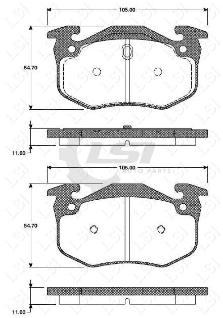 Remsa Brake Pads Rear Renault
