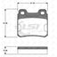 Remsa Brake Pads Rear Saab