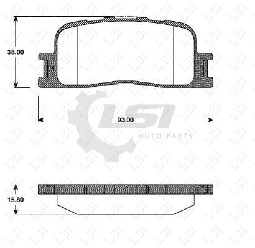 Remsa Brake Pads Rear Toyota Kluger