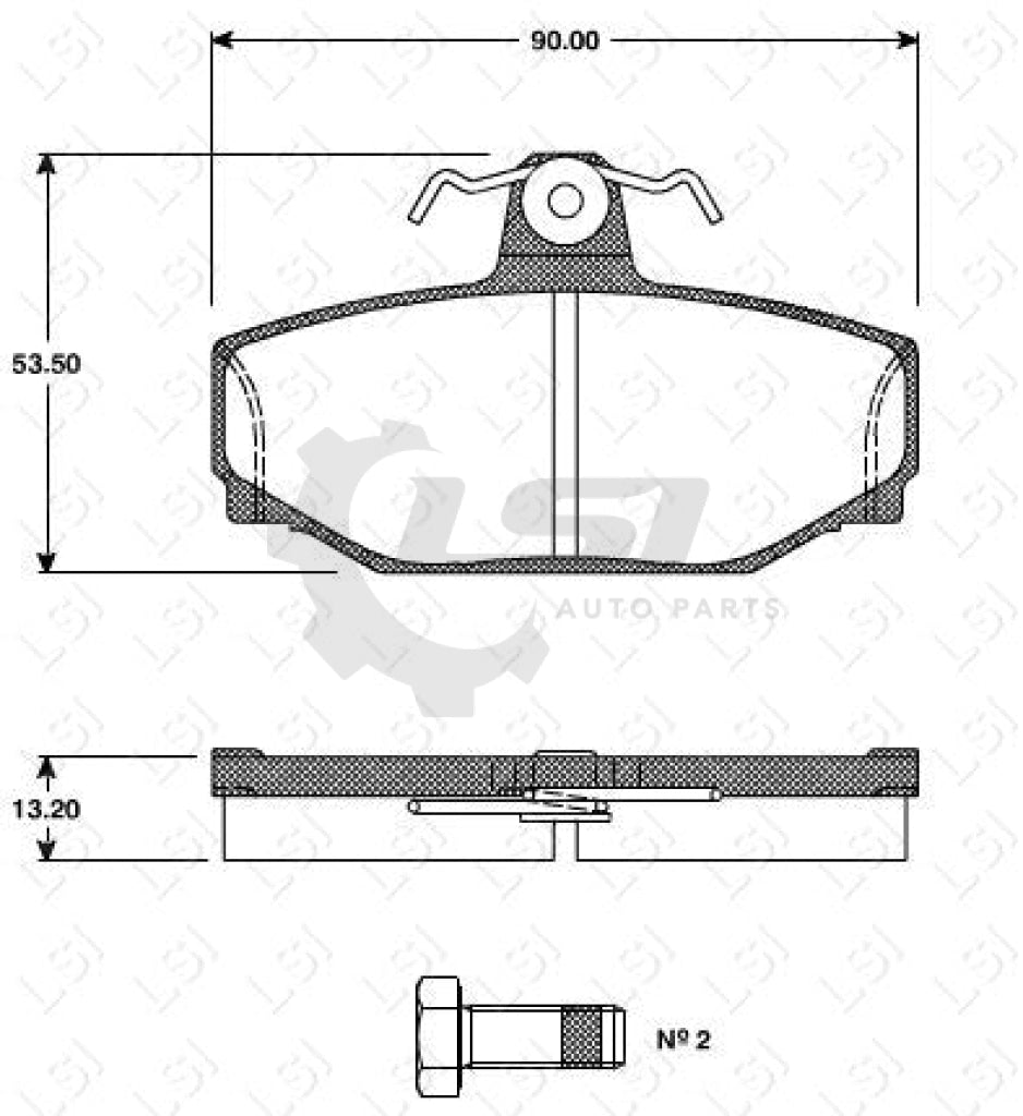 Remsa Brake Pads Rear Volvo