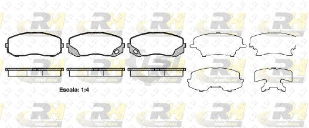 Remsa Disc Pads Front Mitsubishi Canter Brake