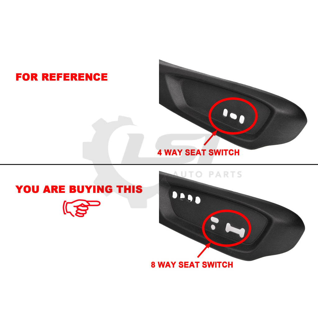 Rh Front Driver Side Seat Trim Plastic 8Way Black For Holden Commodore Ve Calais