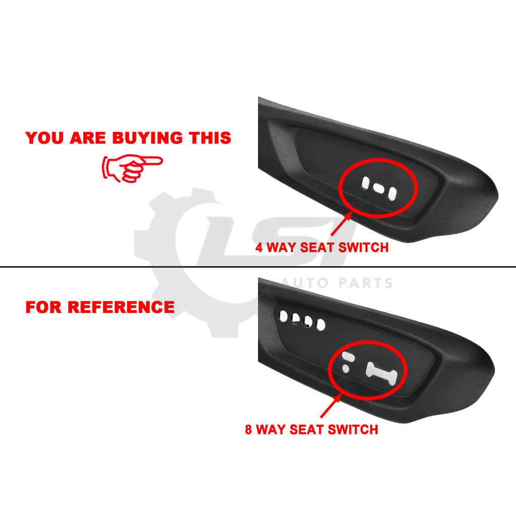 Rh Front Driver Side Seat Trim Plastic Cover 4 Way Black For Holden Commodore Ve