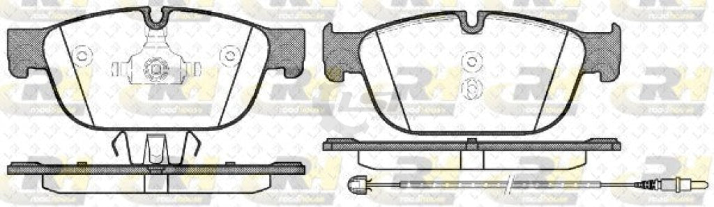Roadhouse Brake Pad Fr Citroen/Peugeot W/ 1 X 310Mm Sensor Pads