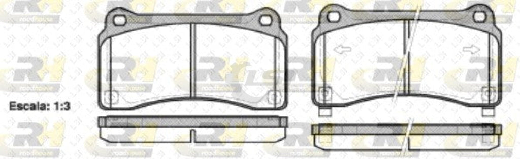Roadhouse Brake Pad Rear Nissan Pads