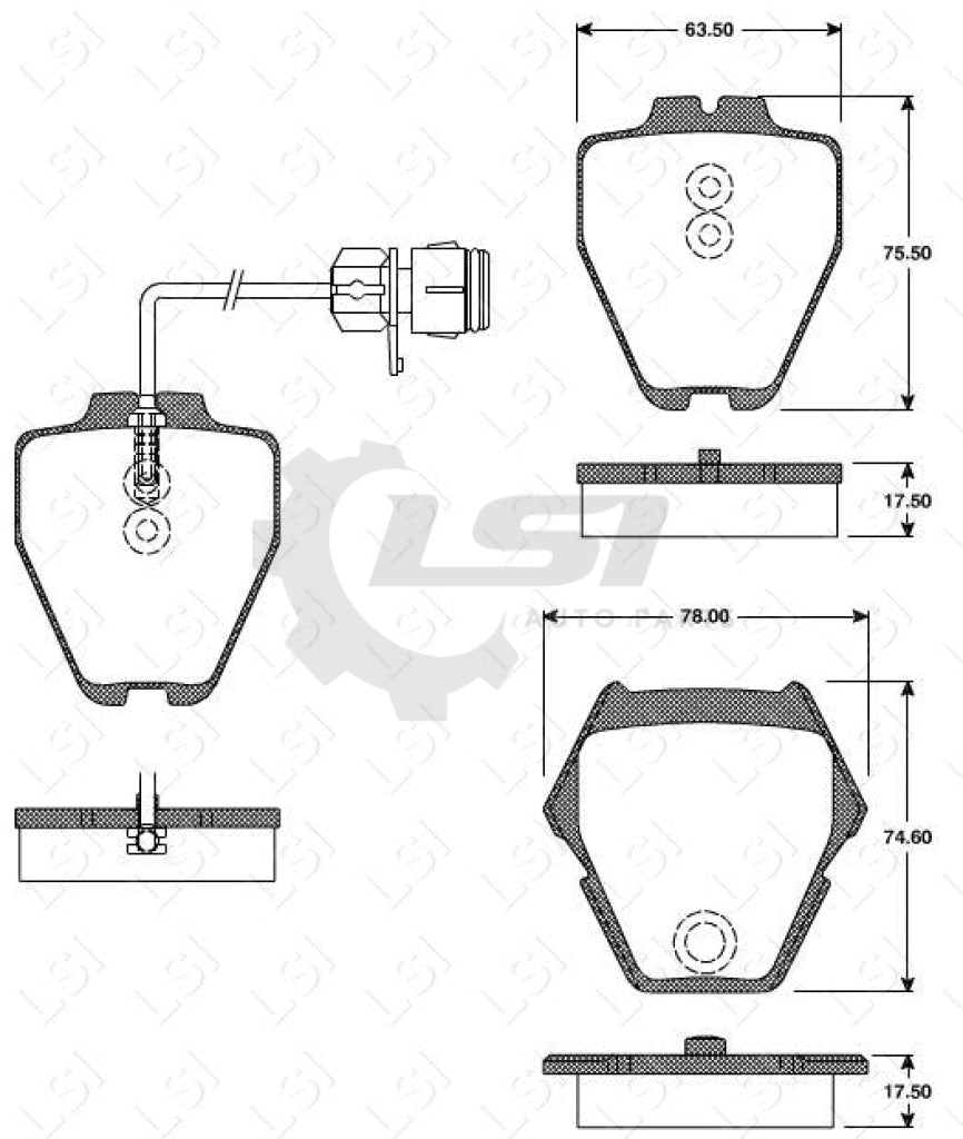 Roadhouse Brake Pads Fr Audi