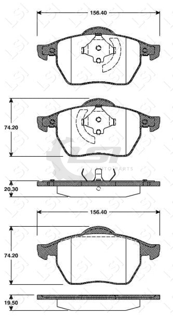 Roadhouse Brake Pads Fr Audi/ Vw