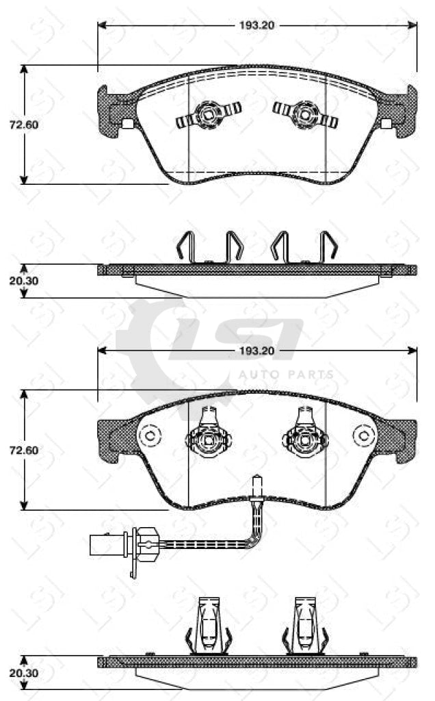 Roadhouse Brake Pads Fr Audi/ Vw