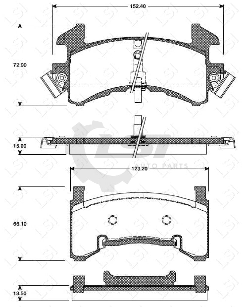 Roadhouse Brake Pads Fr Cadillac Chevrolet