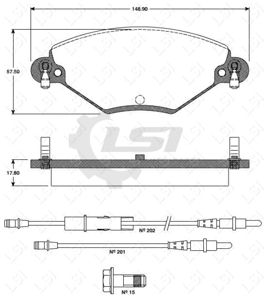 Roadhouse Brake Pads Fr Citroen