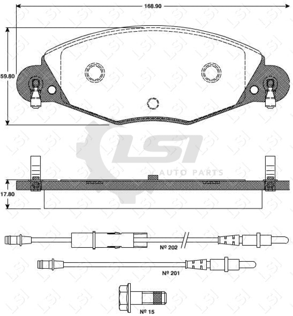 Roadhouse Brake Pads Fr Citroen