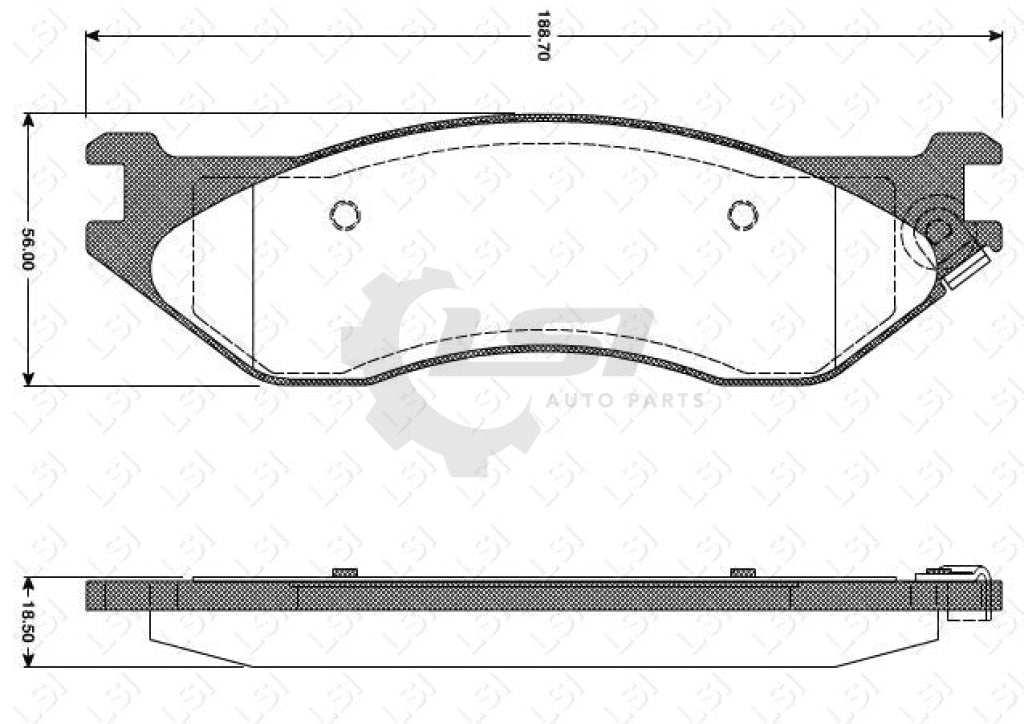 Roadhouse Brake Pads Fr Dodge