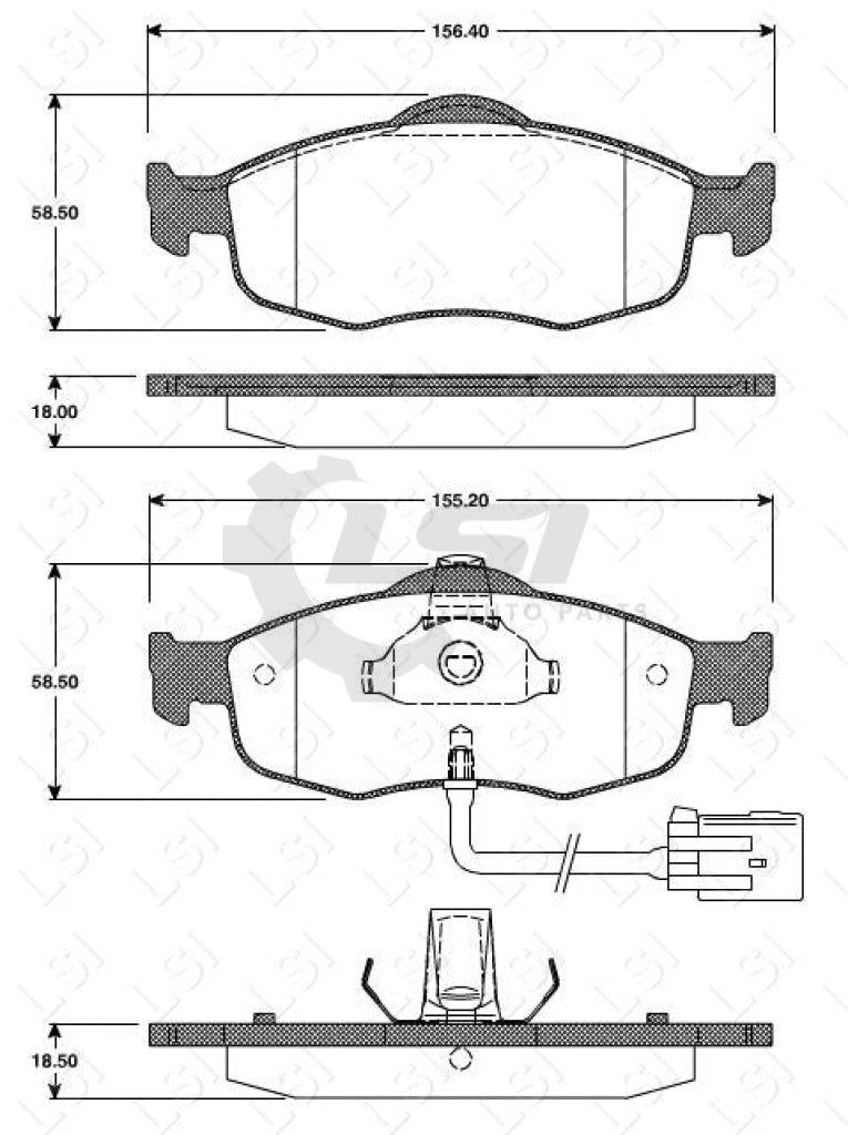 Roadhouse Brake Pads Fr Ford