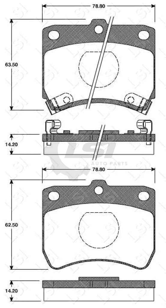 Roadhouse Brake Pads Fr Ford