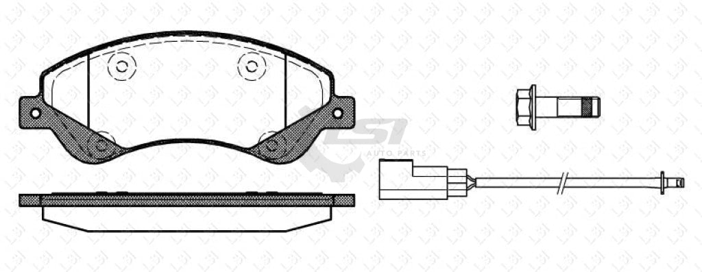 Roadhouse Brake Pads Fr Ford Transit