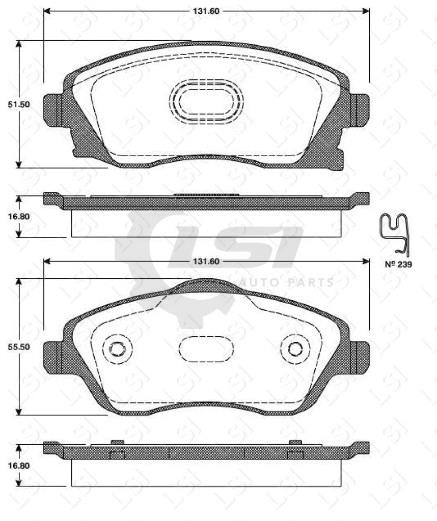 Roadhouse Brake Pads Fr Holden