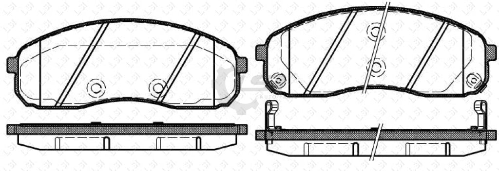 Roadhouse Brake Pads Fr Kia