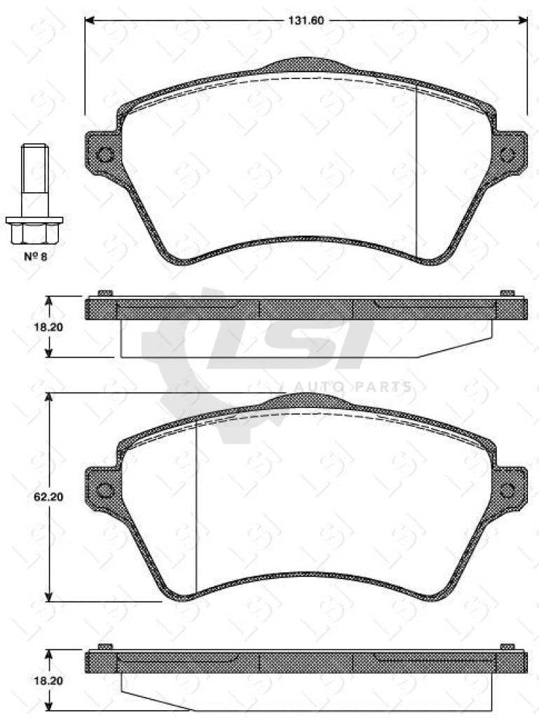 Roadhouse Brake Pads Fr Landrover