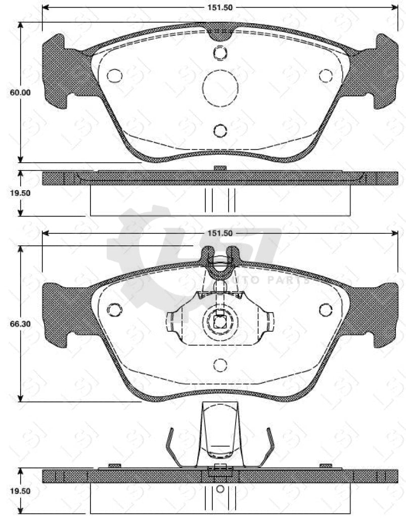 Roadhouse Brake Pads Fr Mercedes Benz