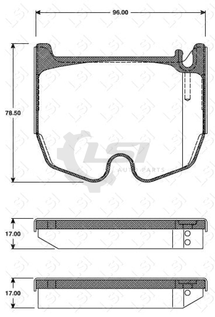 Roadhouse Brake Pads Fr Mercedes Benz