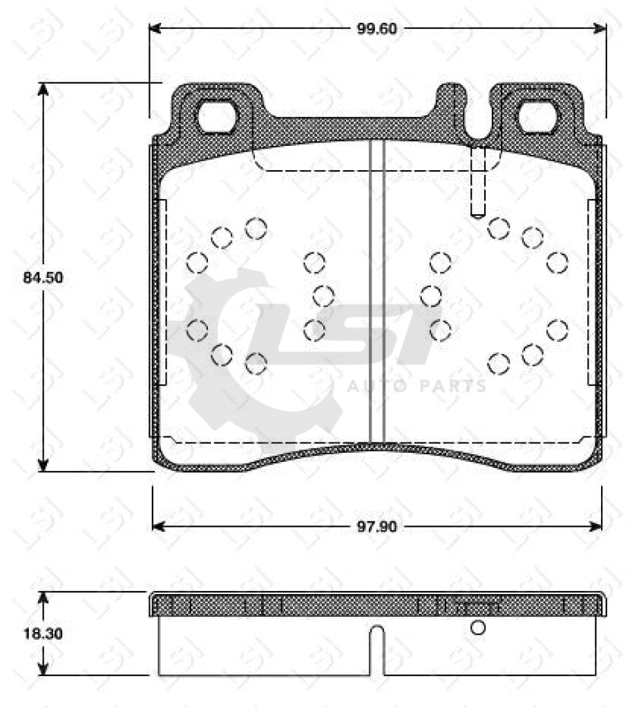 Roadhouse Brake Pads Fr Mercedes Benz