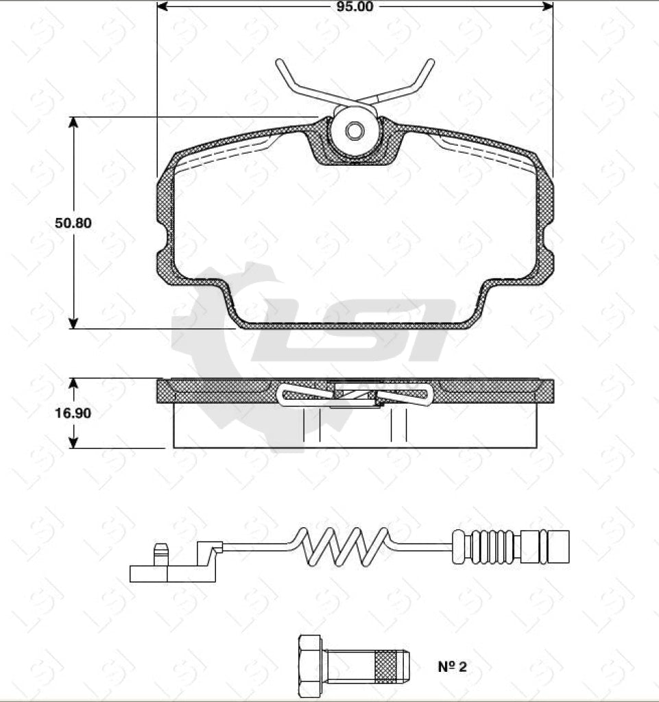 Roadhouse Brake Pads Fr Mercedes Benz