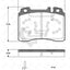 Roadhouse Brake Pads Fr Mercedes Benz
