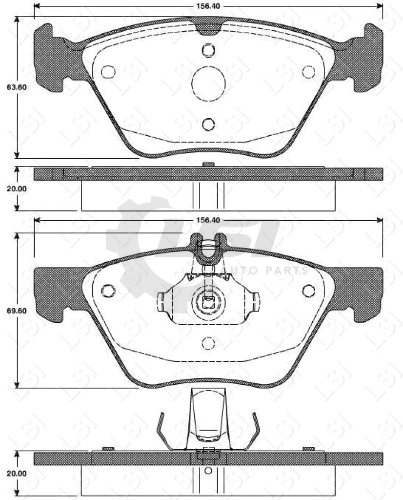Roadhouse Brake Pads Fr Mercedes Benz