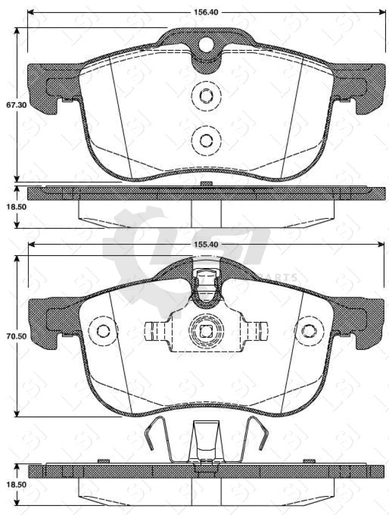 Roadhouse Brake Pads Fr Mg
