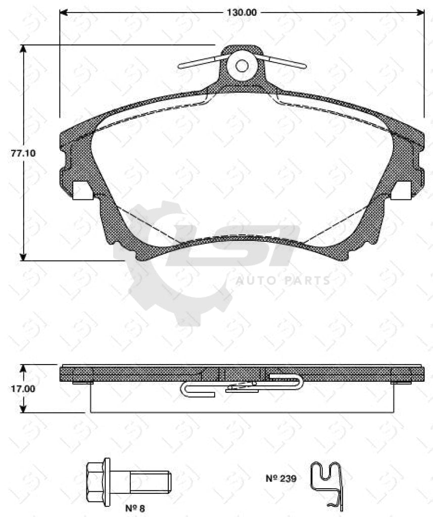 Roadhouse Brake Pads Fr Mitsubishi/ Volvo