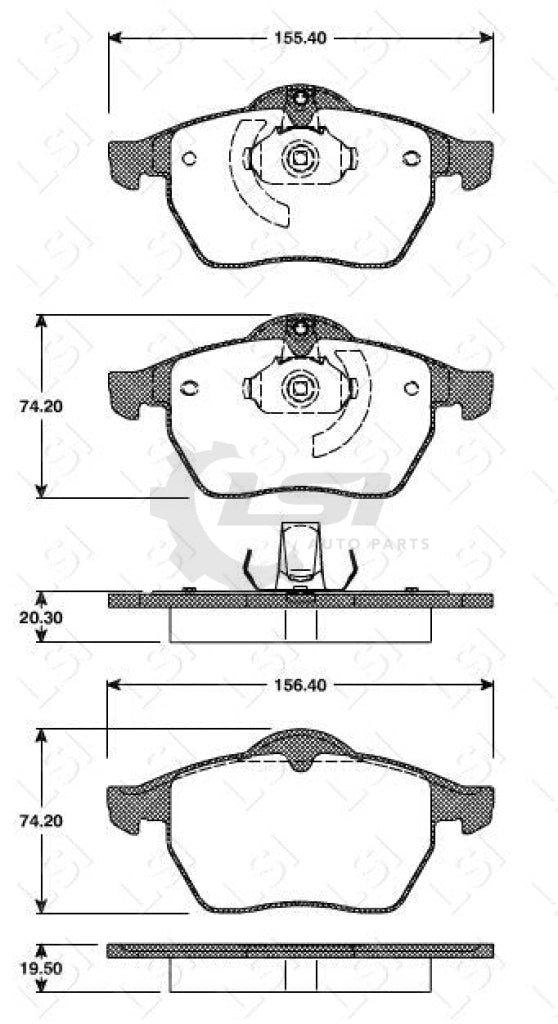 Roadhouse Brake Pads Fr Opel/ Saab