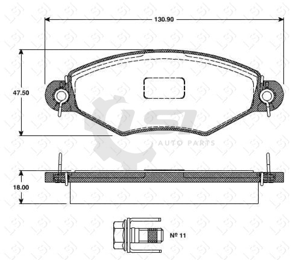 Roadhouse Brake Pads Fr Peugeot