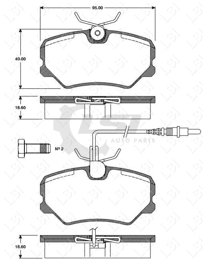 Roadhouse Brake Pads Fr Peugeot