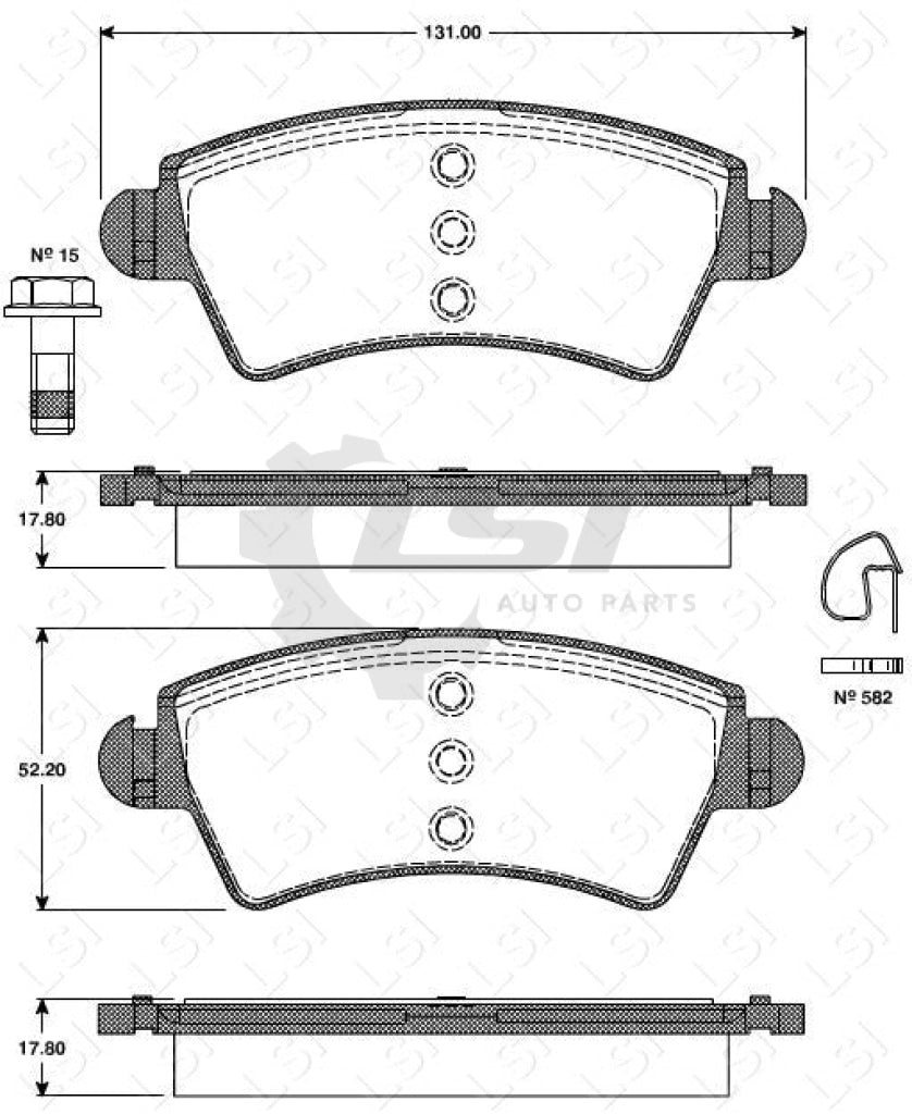 Roadhouse Brake Pads Fr Peugeot