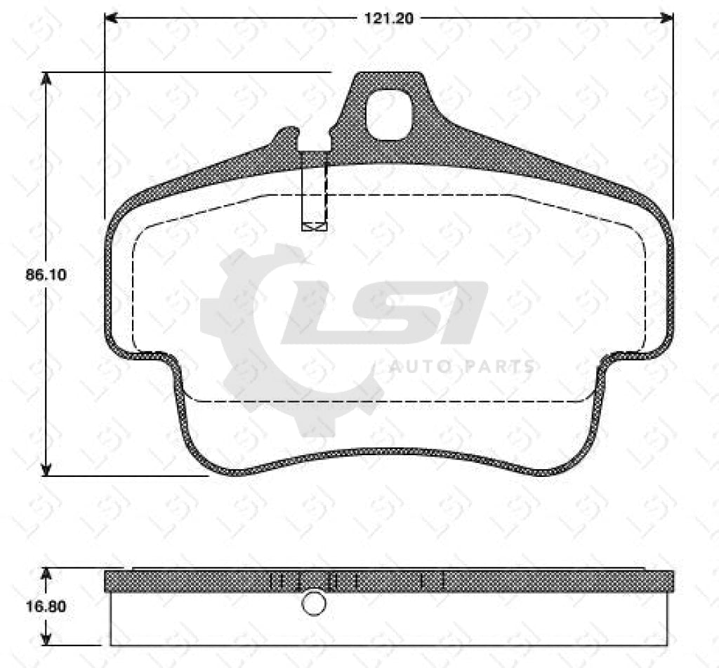 Roadhouse Brake Pads Fr Porsche