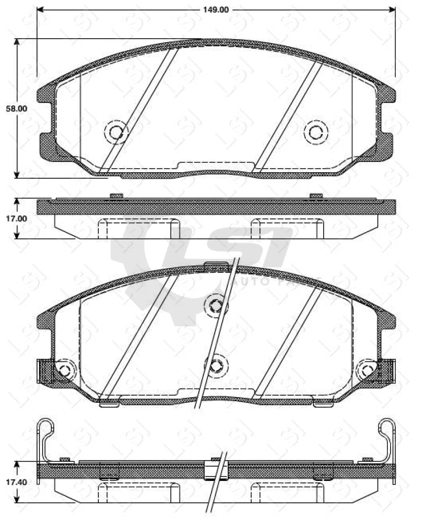 Roadhouse Brake Pads Fr Ssangyong