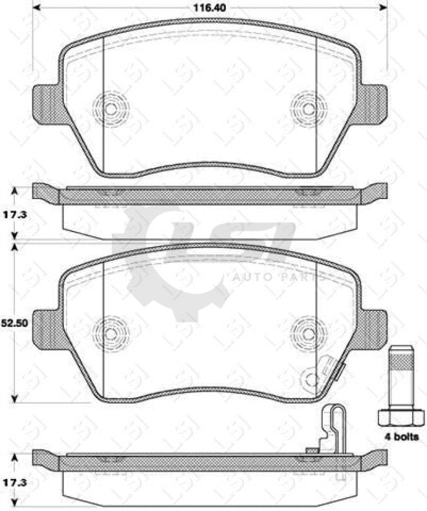 Roadhouse Brake Pads Fr Suzuki