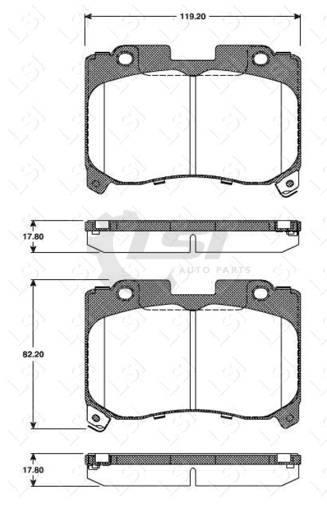 Roadhouse Brake Pads Fr Toyota