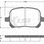 Roadhouse Brake Pads Fr Toyota