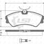 Roadhouse Brake Pads Fr Vw(Clip On Top Of Pad)