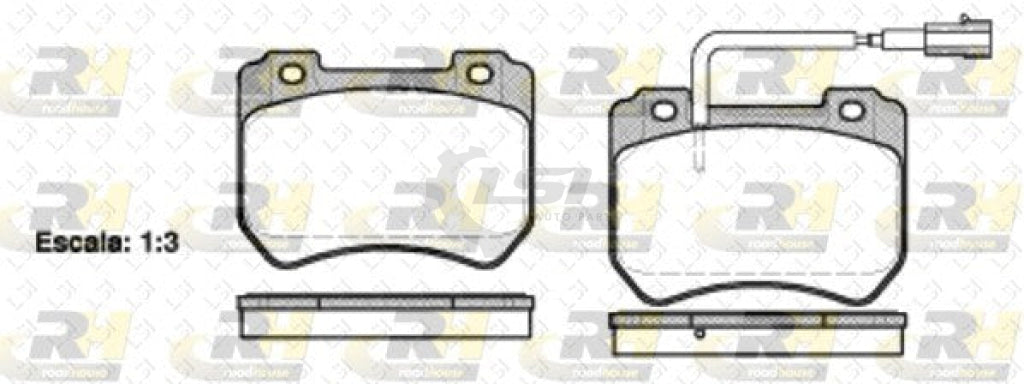 Roadhouse Brake Pads Front Alfa 159 09- With 1 Sensor
