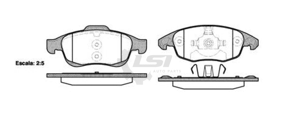 Roadhouse Brake Pads Front Citroen/Peugeot