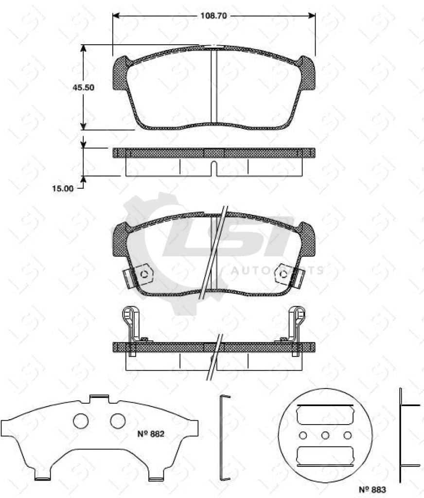 Roadhouse Brake Pads Front Holden